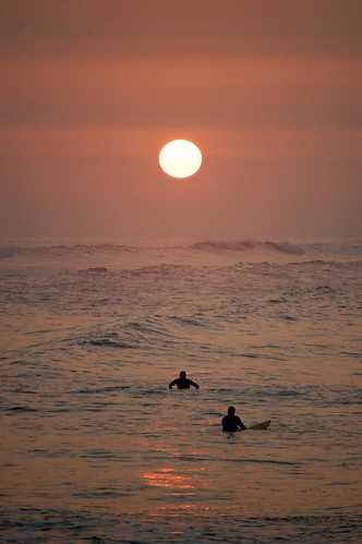 ocean sunset peru lima surfers miraflores ©allrightsreserved