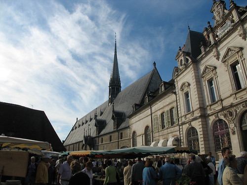 people france buildings burgundy markets views umbrellas beaune