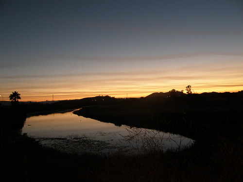 sunset water estuary marsh wildliferefuge