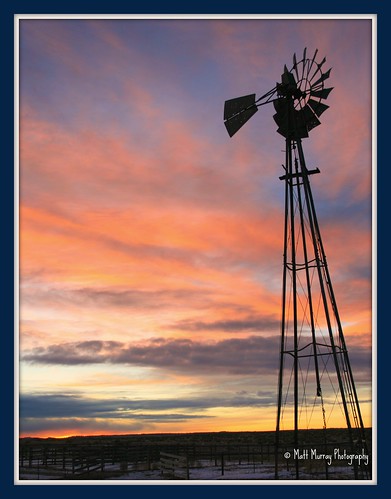 windmill sunrise colorado country prairie