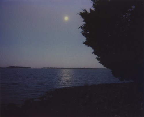 water polaroidspectra juniper moonsetatsunrise