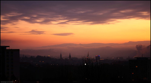 city clouds sunrise canon landscape colours slovensko slovakia landschaft slowakei mesto nízketatry banská lowtatras bystrica 450d neusohl cловакия