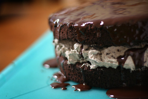 Chocolate-covered Oreo Cake