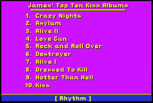 James' Top Ten Kiss Albums
