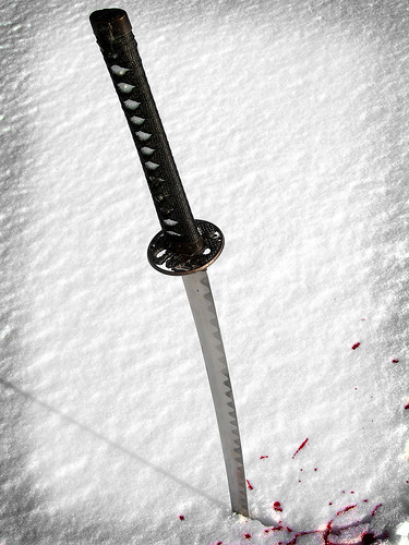 snow death poem ghost battle fallen duel samurai void katana flea the slain theghostofaflea kensai76