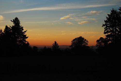sunset home oregon evening spring warm silverton farm
