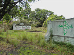 Abandoned Rhodes Zoo - old bird cage area