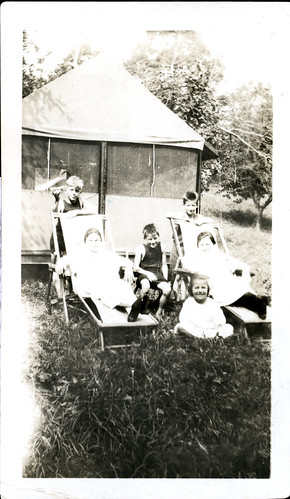 six kids at camp