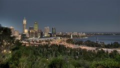 Perth at dusk in HDR