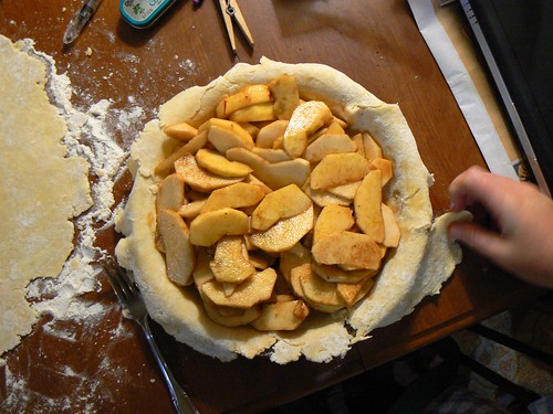 Apple pie, ready for baking