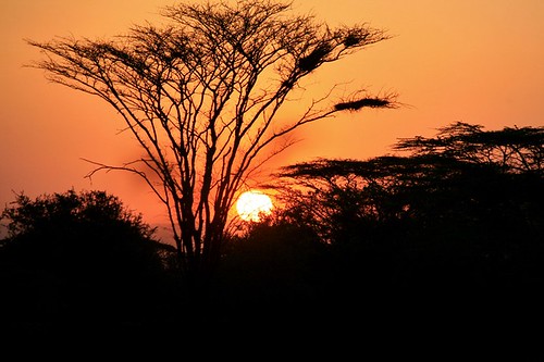 africa sunset valley ethiopia savanna omo