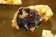 Specimen in the mineral museum at Wolframines - Photo of Chirat-l'Église