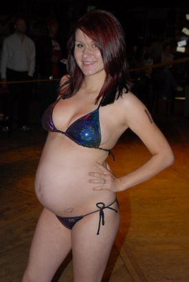 Bikini model pregnant