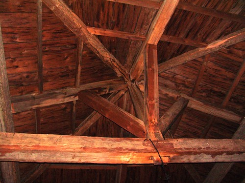 roof ontario canada heritage military historic beams blockhouse rideaucanal 1832 merriclville