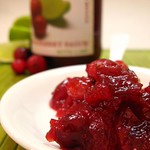 Cranberry sauce with lime-