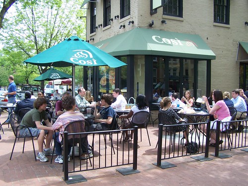 Restaurant patio, Cosi, Capitol Hill