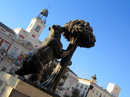 Madrid. Puerta del Sol square. Bear and Arbutus. Spain
