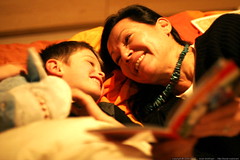 grandma neeta in bed with nick, reading him a a good… 