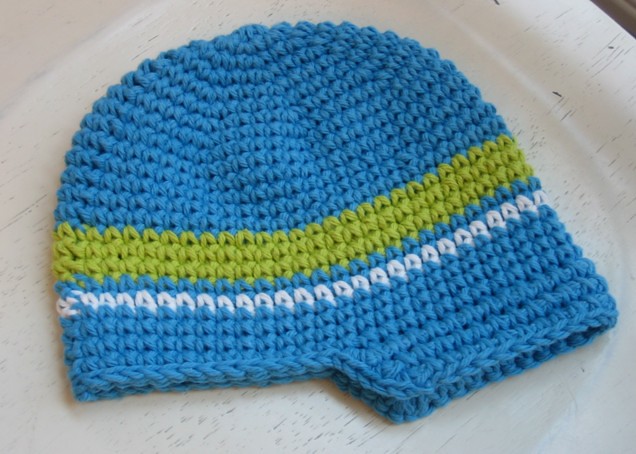 KnuttinButYarn: Crochet Ridged Brim Cap - Newsboy Hat
