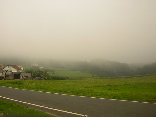 fog spain village galicia loira acoruña