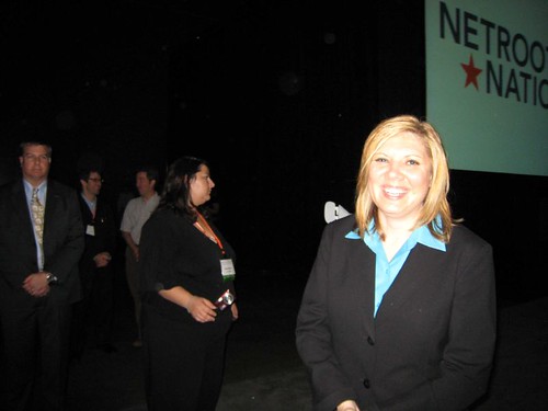 Gina Cooper basking in the glow of her Al Gore appearance