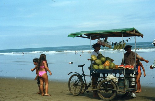 beach fruit stand ecuador favorites bikini vendor manta