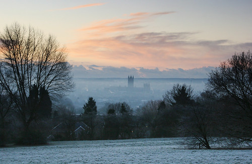 from christmas winter cold fog sunrise dawn kent university frost day calendar cathedral frosty canterbury card icy hoar 2011 pwwinter