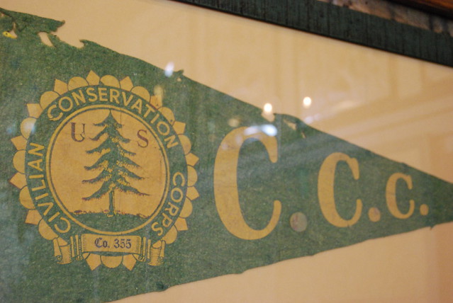 CCC memorabilia can be seen at the Discovery Center at Hungry Mother State Park, Virginia