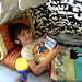 what are you doing in there? watching my media player!   DSC01347