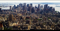Manhattan desde el Empire State in Tilt Shift