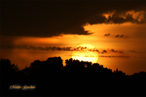 sunset italia tramonto nuvole puglia paesaggio vieste gargano matteogiardino