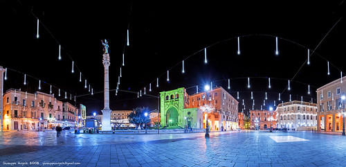 christmas italy square italia piazza 2008 natale salento puglia lecce stiched soronzo my natale2008