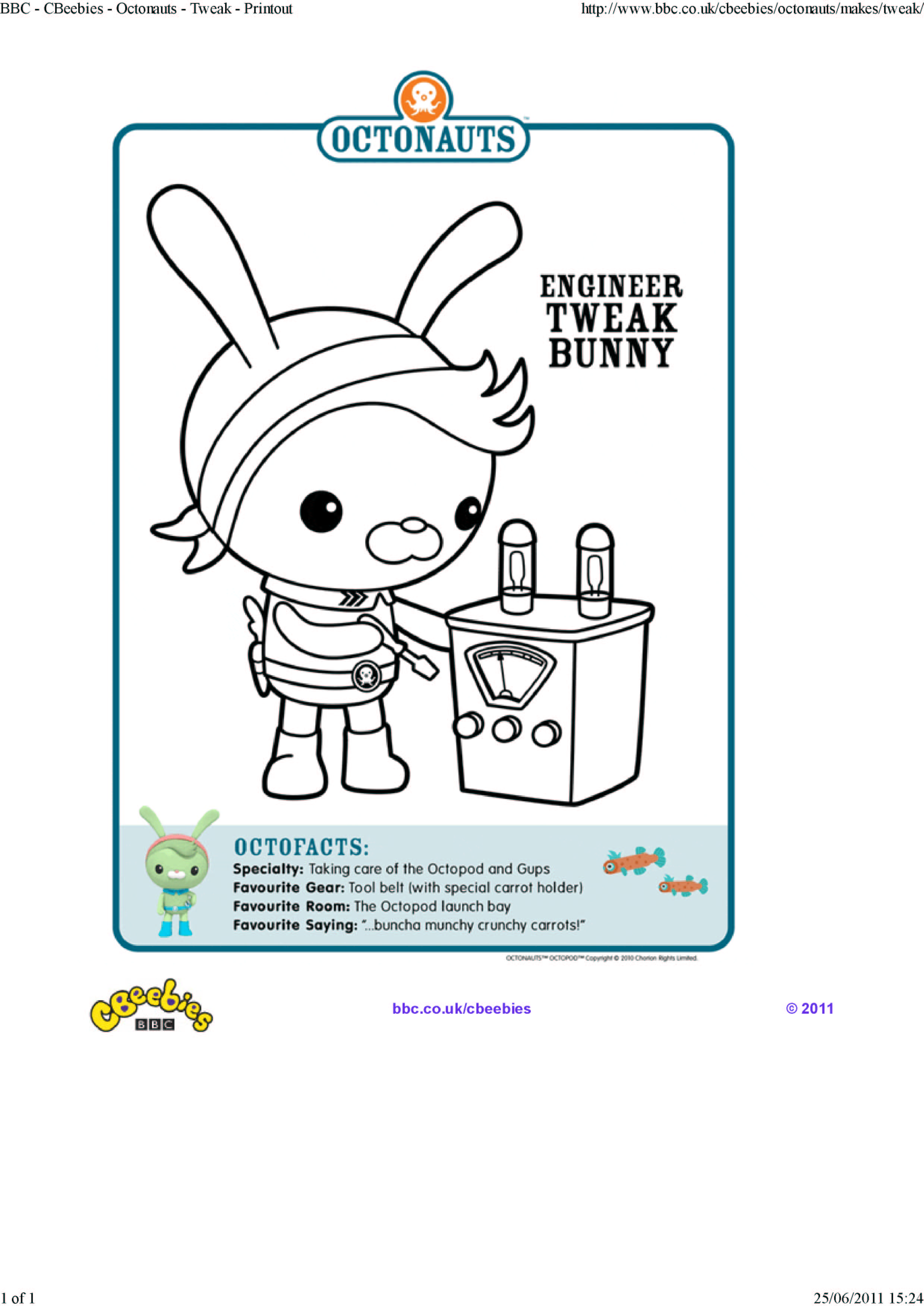 octonauts coloring pages bbc iplayer - photo #3