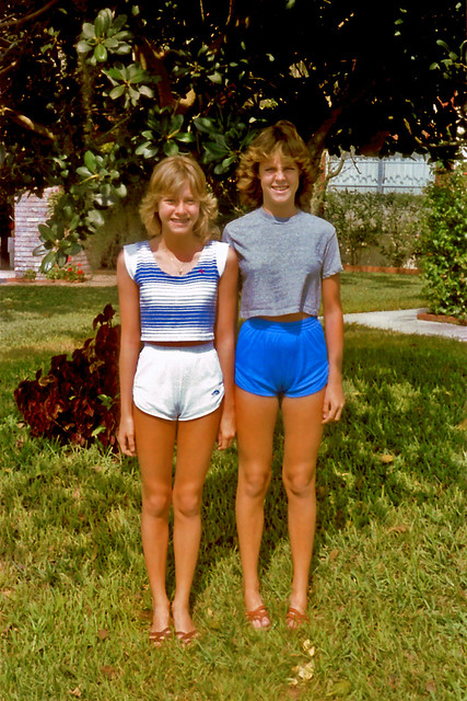 Julie And Friend  My 80S Teen Neighbor Julie Posing With -4647