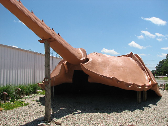 World's largest horseshoe crab in Blanchester, OH