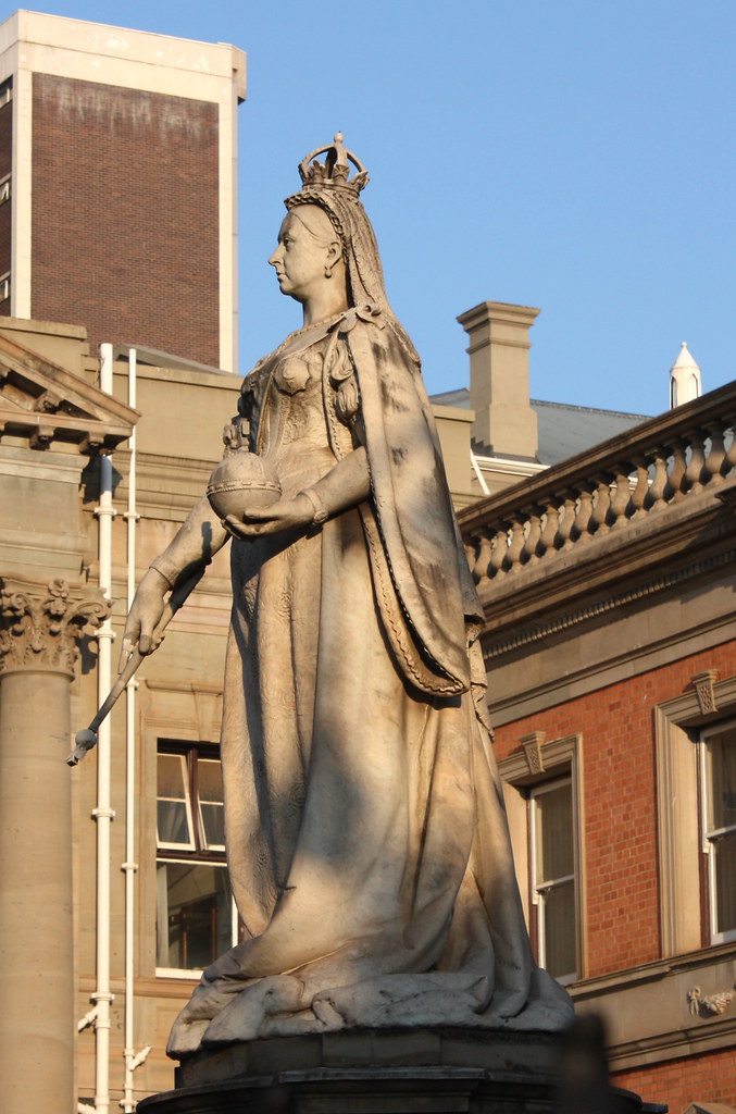 Statue Of Queen Victoria Which Stands In Front Of Belfast 