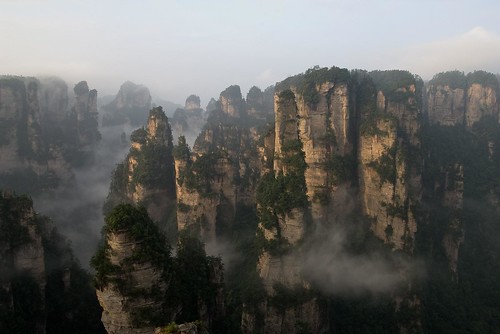 china mountains nature fog dawn pentax unescoworldheritage hunan zhangjiajie 張家界 wulingyuan sigma1770mmf2845dcmacro k100dsuper guizhouplateaubroadleafandmixedforests
