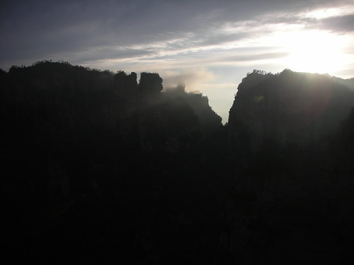 china sunset nationalpark zhangjiajie wulingyuan