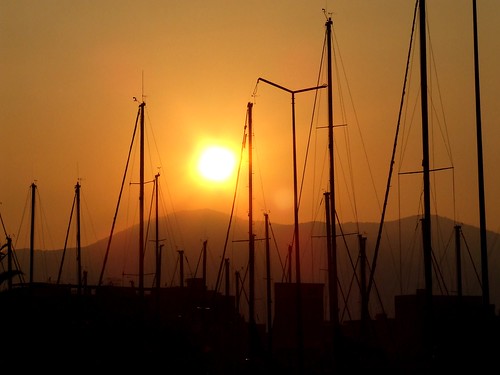 sunset sun alberi boats tramonto barche porto fujifilm sole pantelleria finepixs5600