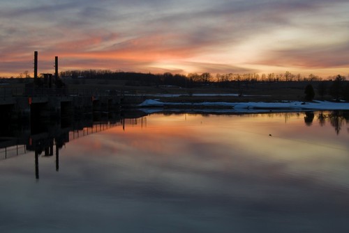 sunset ontario canada reflection clouds lakefield trentcanal otonabeeriver sunsetsandsunrisesgold sawercreek