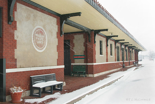 railroad winter snow snowstorm arkansas russellville railroadstation railroaddepot zormsk tlmccormick