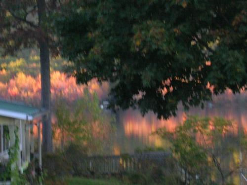 sunset lake water scenic nuangola