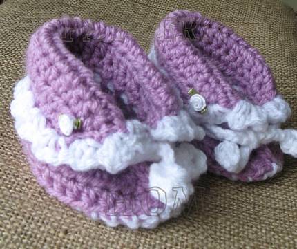 Simple baby booties - removed - Crochet Me