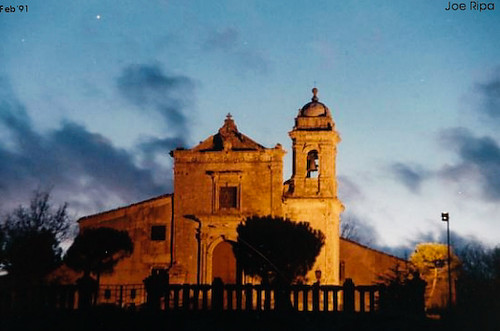 sunset tramonto chiesa sicily 1991 sicilia buccheri madonnadellegrazie