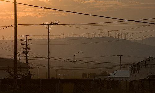 california sunset usa silhouette power desert horizon hill cable pylon alternativeenergy powerlines lamppost mojave electricity environment powerline hillside windturbine windfarm ecofriendly holidaysnap