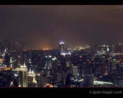 The view from the Baiyoke Sky Hotel in Bangkok