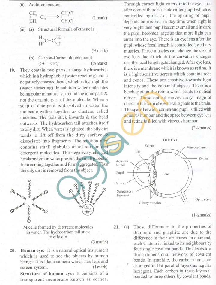 CBSE Solved Sample Papers for Class 10 Science SA2 - Set B
