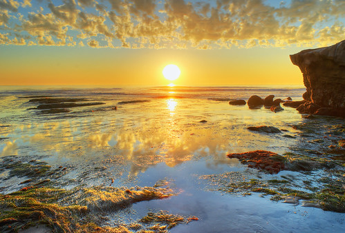 ocean california sunset beach sandiego pacificocean lowtide 1001nights hdr seagrass sunsetcliffs sandiegosunset photomatrix nikon1855mm nikond80 absolutelystunningscapes