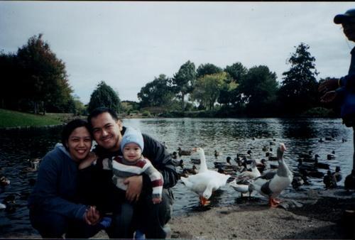 my family with ducks!