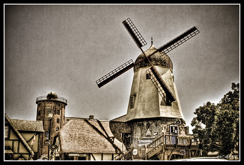 california windmill photoshop town danish solvang hdr highdynamicrange santabarbaracounty lucisart 3xp photomatix 365project hdraddicted 366project